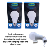 KNR Lights Rechargeable LED Bulb BRIGHT WHITE