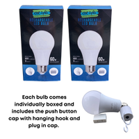KNR LIGHTS - SOFT WHITE Rechargeable LED Bulb - 2 pk