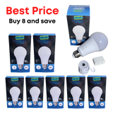 KNR LIGHTS - SOFT WHITE LED rechargeable Lightbulbs - 8 pack - FREE SHIPPING